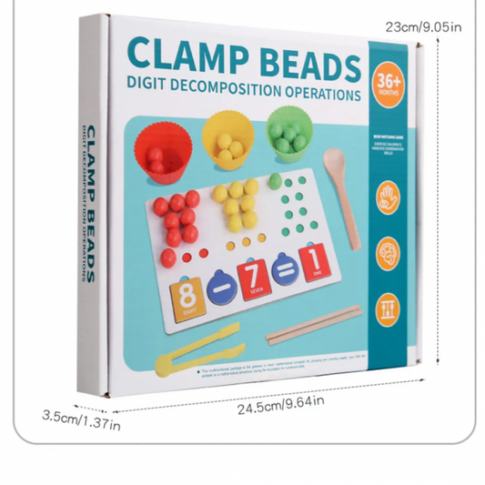 Montessori Clamp Beads Sorting Toy