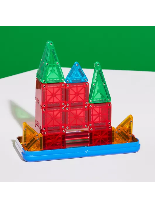 (30 Pcs) 3D Educational Magnetic Building Tiles Toy Set