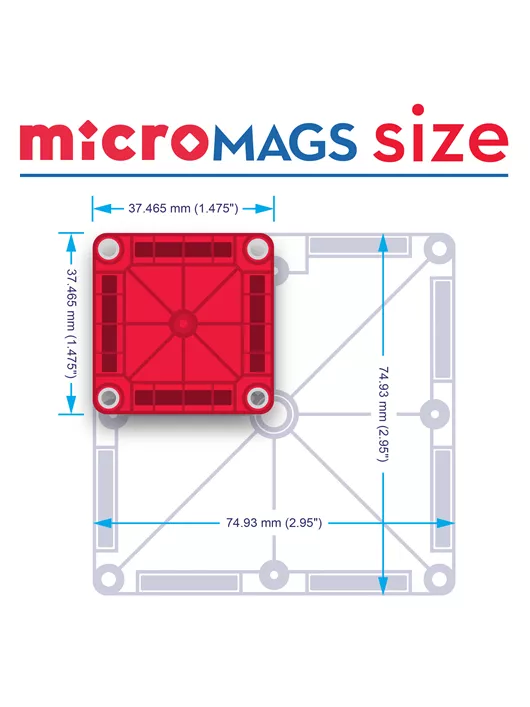 (30 Pcs) 3D Educational Magnetic Building Tiles Toy Set