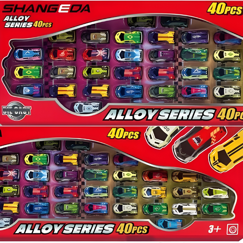 Window Box 40 Pcs Alloy Car Gift Set
