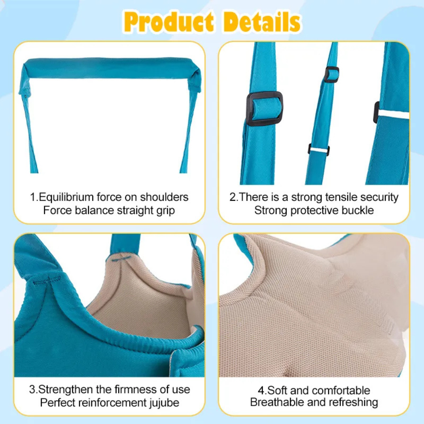 Baby Walking Harness – Adjustable Safety Support for Toddlers