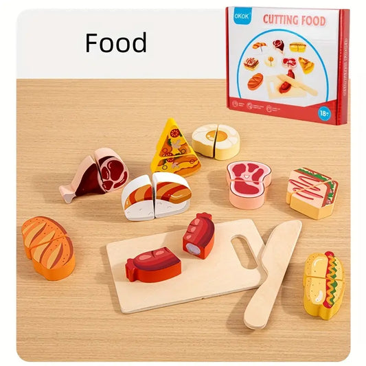 Wooden Food Cutter Toy