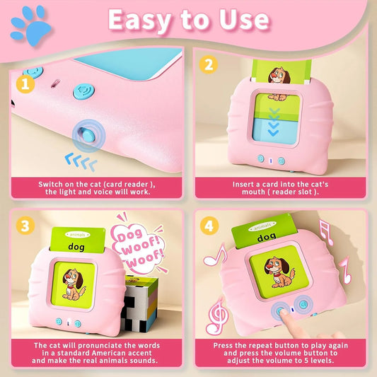Talking Flash Cards Educational Toy for Toddlers (English Version)