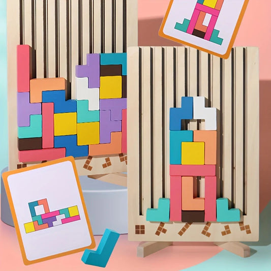 3D Wooden Puzzle Blocks