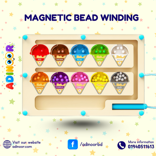 Magnetic Color Sorting Board – Montessori Wooden Toy