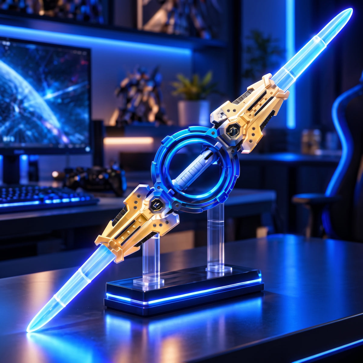 7-Color LED Double Blade Light Saber