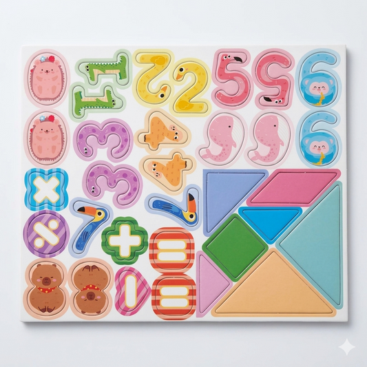 Wooden Double-Sided Magnetic Blackboard for Kids