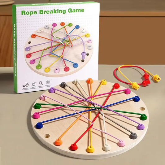 Wooden Rope Breaking Puzzle Game