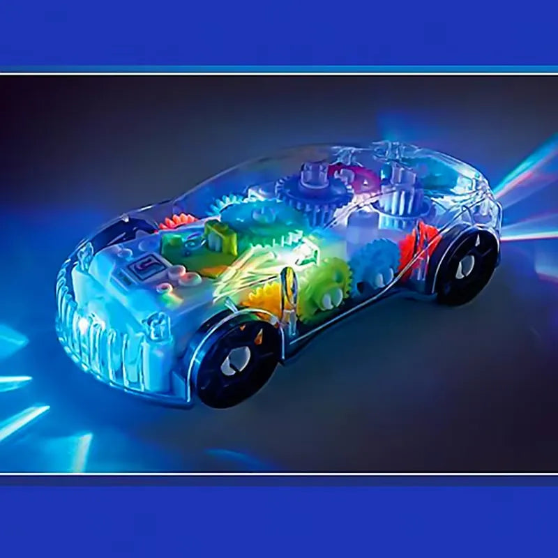 Transparent Gear Light Music Car