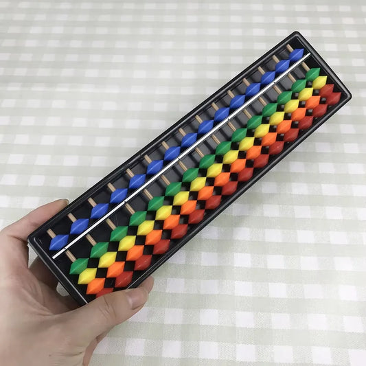 Colorful Kids Abacus (15-Rod Counting Beads Toy)