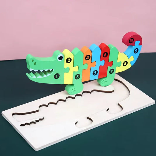Wooden 3D Animal Puzzle Toy