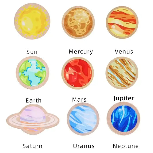 Wooden Solar System Puzzle