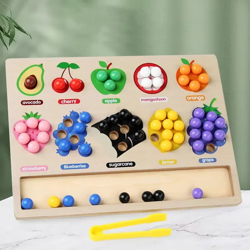 Montessori Fruit Bead Sorting Toy
