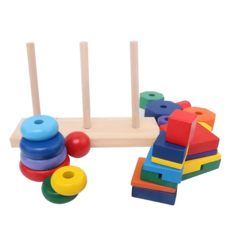 Montessori Geometric Rainbow Tower