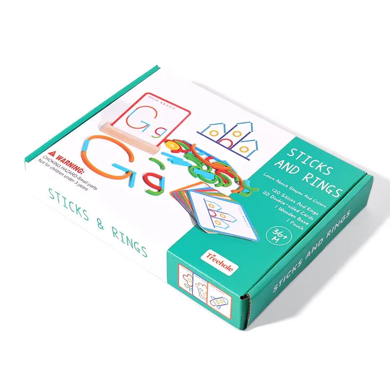 Montessori Rings & Sticks Matching Puzzle