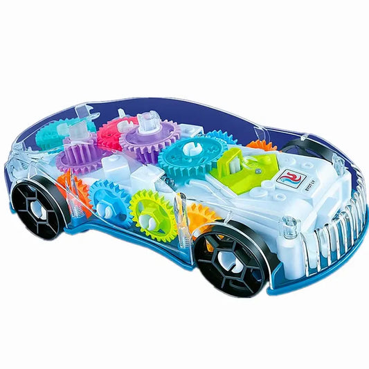 Transparent Gear Light Music Car