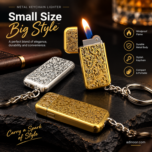 Windproof Metal Lighter Keychain