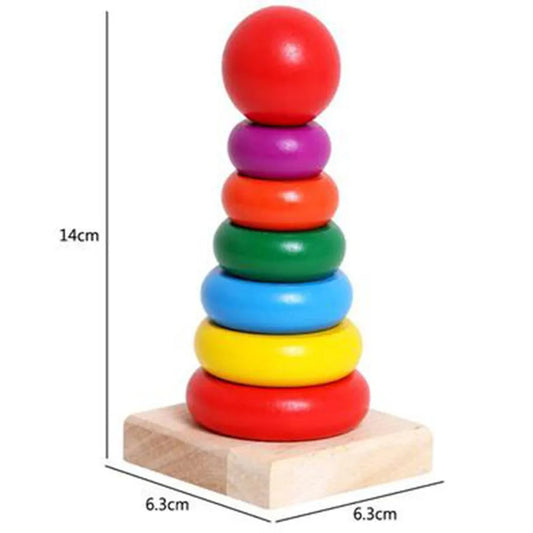 Rainbow Tower Stacking Toy for children