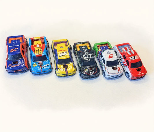 Die-Cast Pull Back Racing Car Set (6 Pcs)