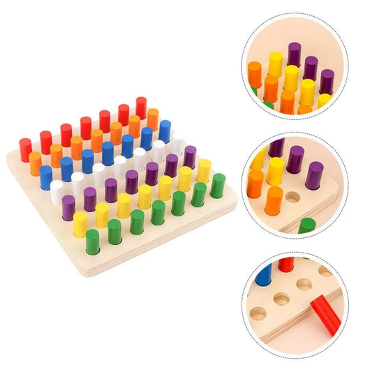 Montessori Wooden Color Sensing Stick Toy