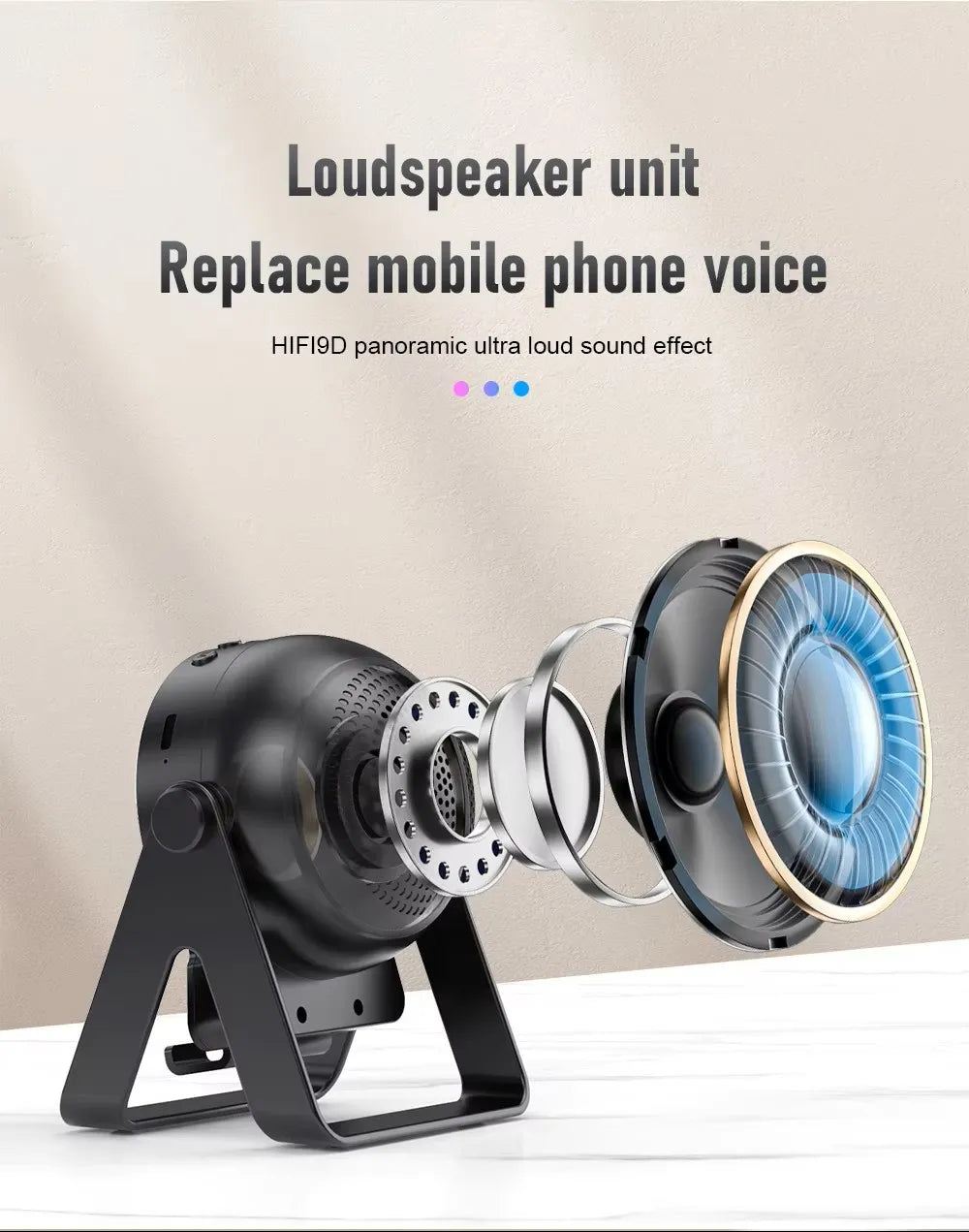 ZF18 RGB Sensor Speaker & 360° Phone Stand