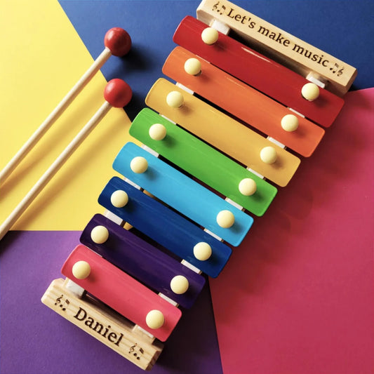 Personalized Wooden Kids Xylophone – Musical Toy & Gift