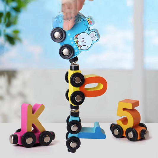 Magnetic Number Digital Train (0–10)