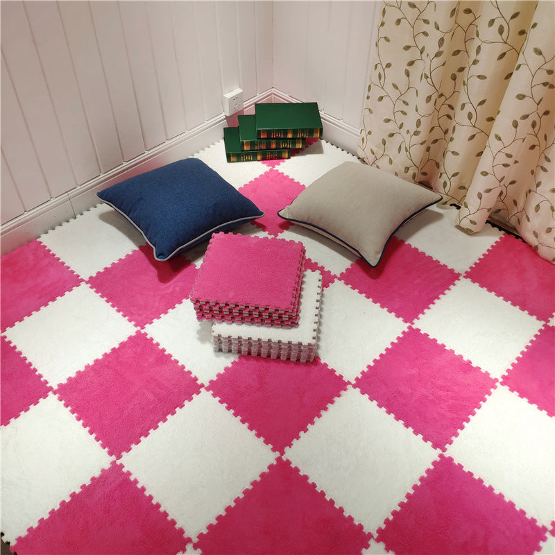 Soft Luxury Velvet EVA Foam Baby Play Mat – (10 pcs) Set