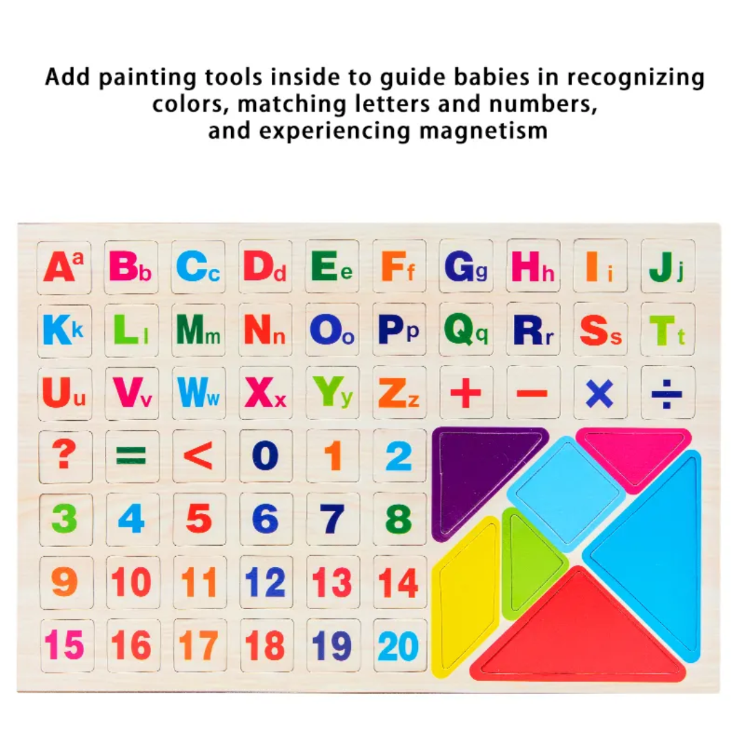 Wooden Chalkboard & Bead Counting Board