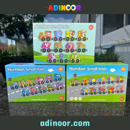 Montessori Wooden Digital Number Train Toy