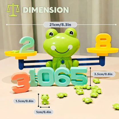 Educational Frog Math Balance Toy with Numbers