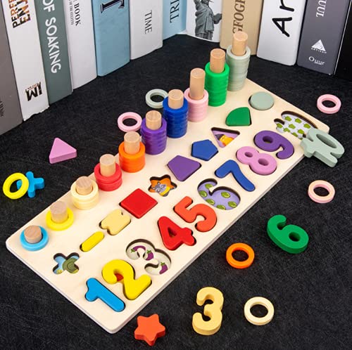 3-in-1 Montessori Educational Puzzle Board