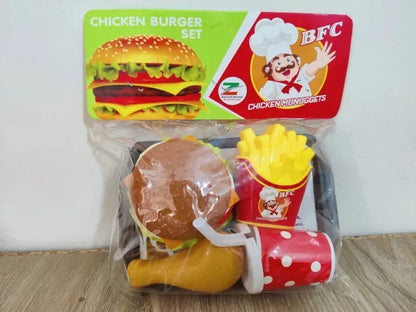 Kids Burger Pretend Play Set