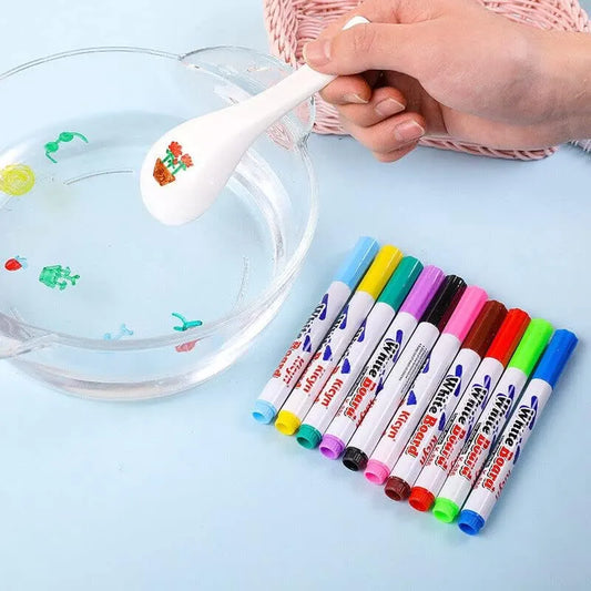 Doodle Water Floating Pens with Ceramic Spoon