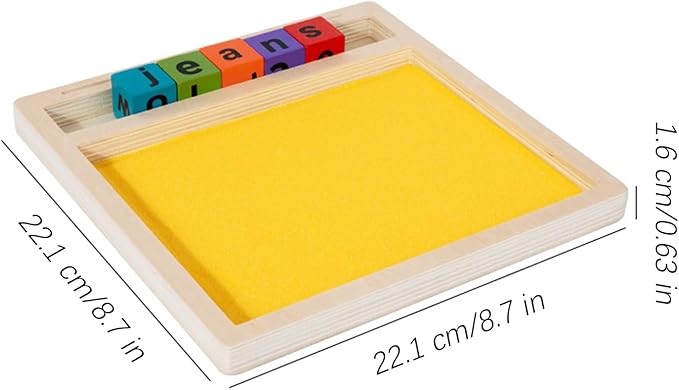 Wooden Sand Writing Tray