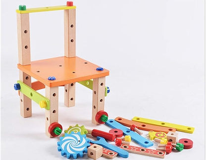 DIY Wooden Chair Puzzle – Build & Take Apart