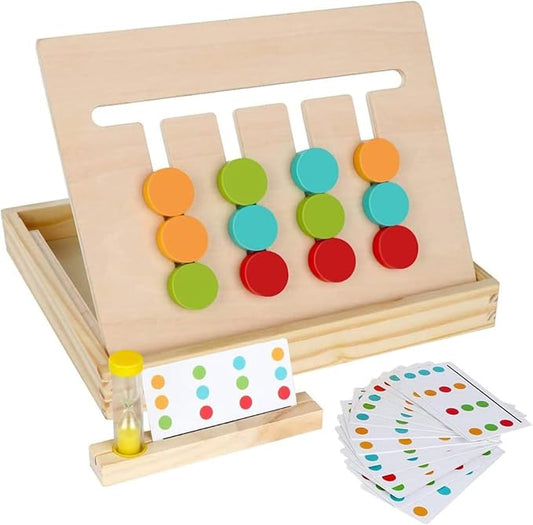 Montessori Slide Puzzle – Color & Shape Matching Toy