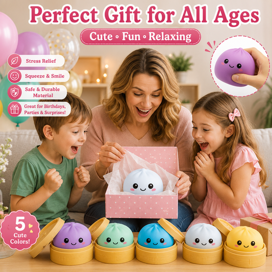 Glitter Dumpling Squishy Stress Toy