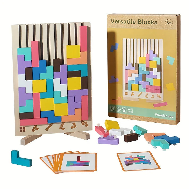 3D Wooden Puzzle Blocks