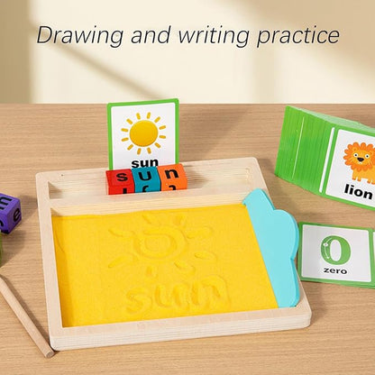 Wooden Sand Writing Tray