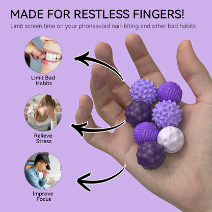 8 Pcs Magnetic Fidget Balls Set