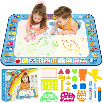 Water Doodle Drawing Mat for Kids 100x80 CM