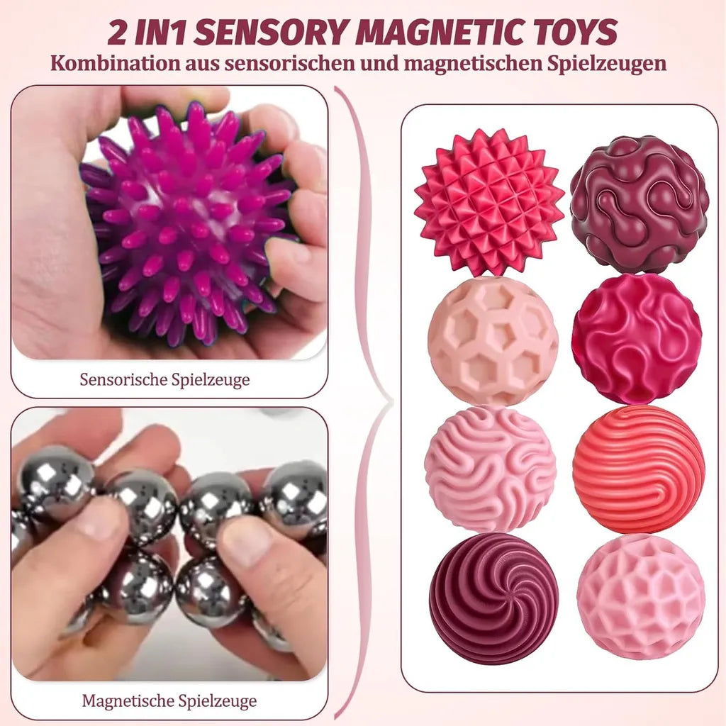 8 Pcs Magnetic Fidget Balls Set