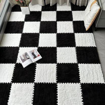 Soft Luxury Velvet EVA Foam Baby Play Mat – (10 pcs) Set