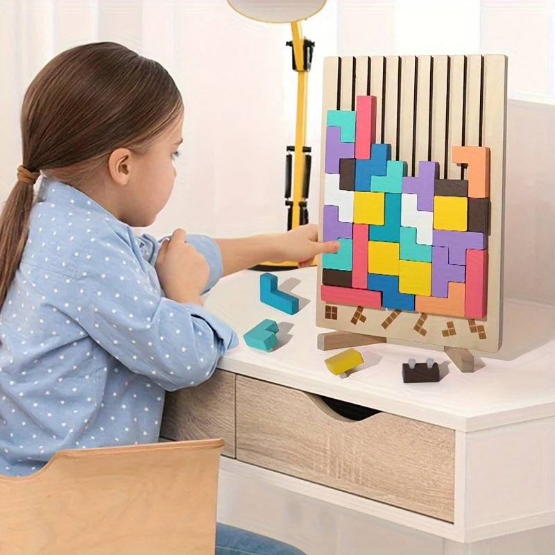 3D Wooden Puzzle Blocks