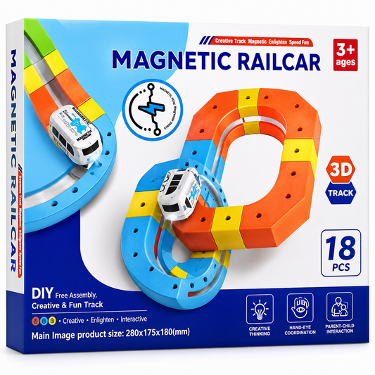 18 PCS Gravity 3D Racing Train Track