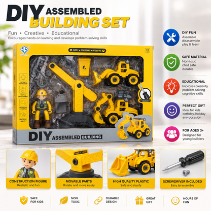 DIY Building Vehicle Assembly Set