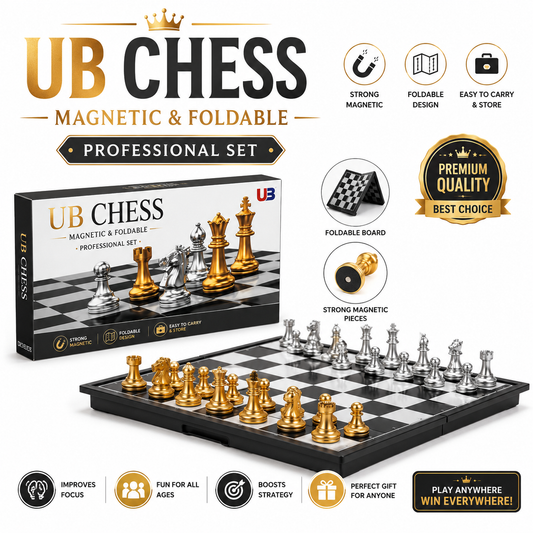 Premium Magnetic Foldable Chess Set