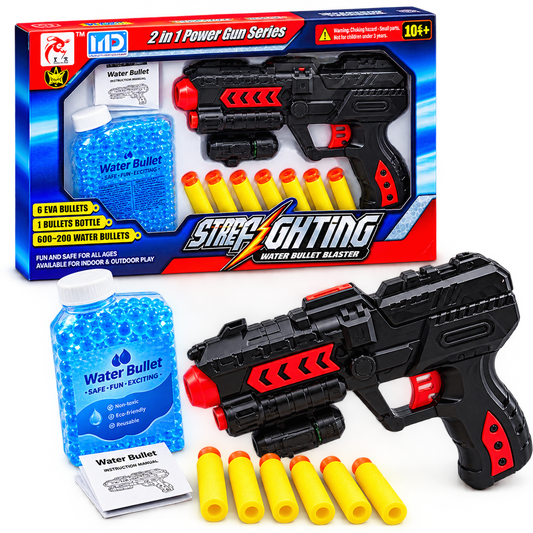 2-in-1 Foam Dart & Water Blaster Toy