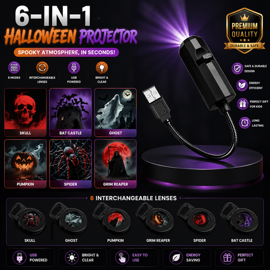 6-in-1 Halloween Projector